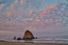 Cannon Beach and Haystack Rock evening light Art Print